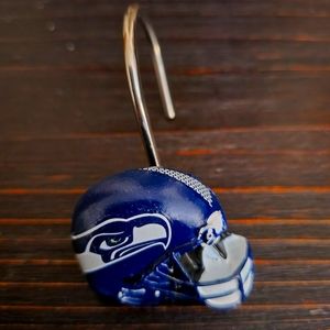 NWOT NFL SEATTLE SEAHAWKS Shower Curtain Hooks